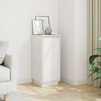 Sideboard Weiß 31,5x34x75 cm Massivholz Kiefer