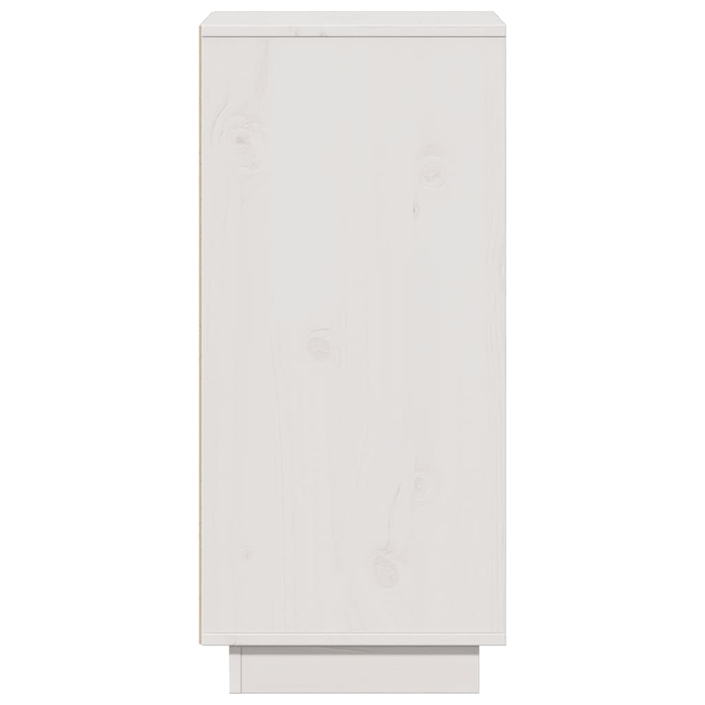 Sideboards 2 Stk. Weiß 31,5x34x75 cm Massivholz Kiefer