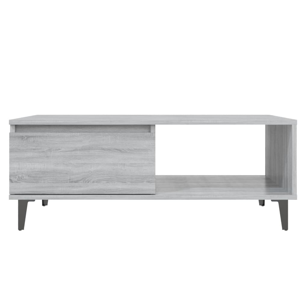 Couchtisch Grau Sonoma 90x60x35 cm Holzwerkstoff