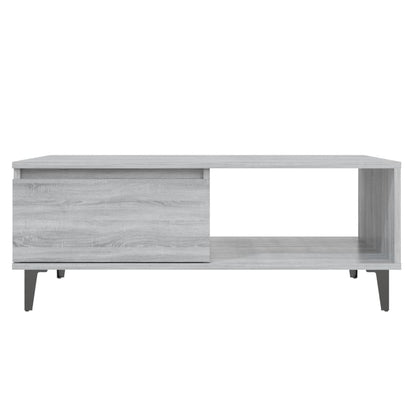 Couchtisch Grau Sonoma 90x60x35 cm Holzwerkstoff