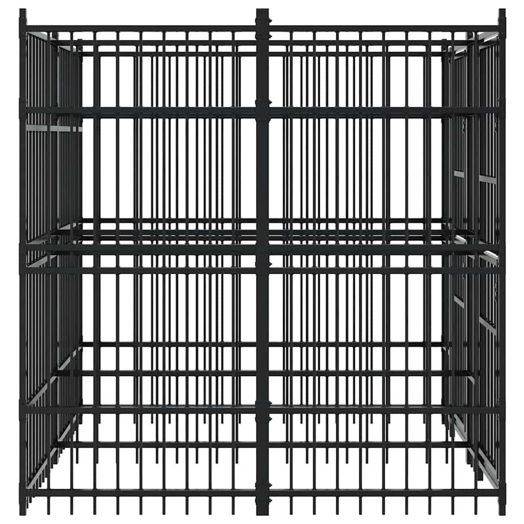 Outdoor-Hundezwinger Stahl 3,69 m²