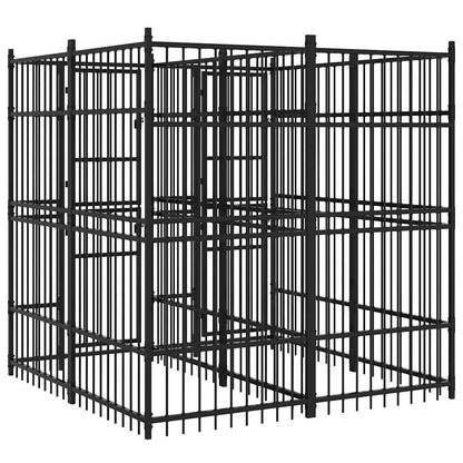 Outdoor-Hundezwinger Stahl 3,69 m²