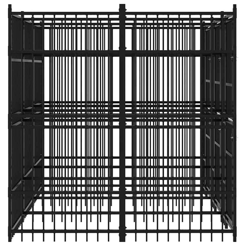 Outdoor-Hundezwinger Stahl 5,53 m²