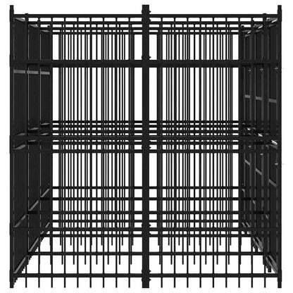 Outdoor-Hundezwinger Stahl 5,53 m²