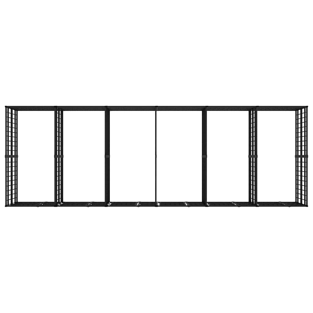 Outdoor-Hundezwinger Stahl 11,06 m²