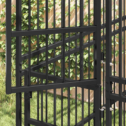 Outdoor-Hundezwinger Stahl 16,59 m²