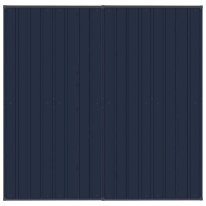 Outdoor-Hundezwinger mit Dach Stahl 3,69 m²