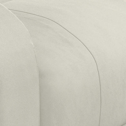 Massagesessel Creme Samt