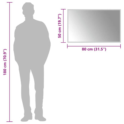 LED-Badspiegel 80x50 cm