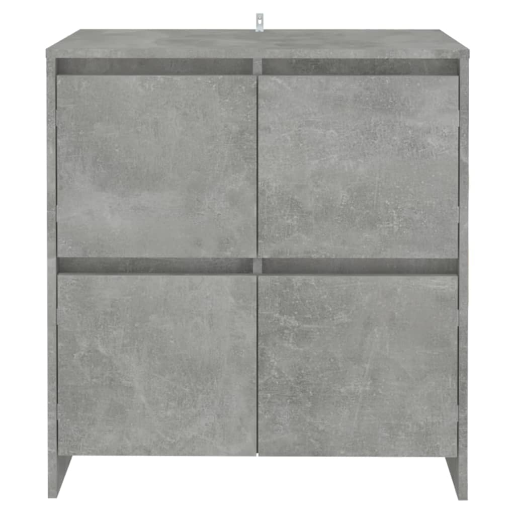 Sideboards 2 Stk. Betongrau 70x41x75 cm Holzwerkstoff