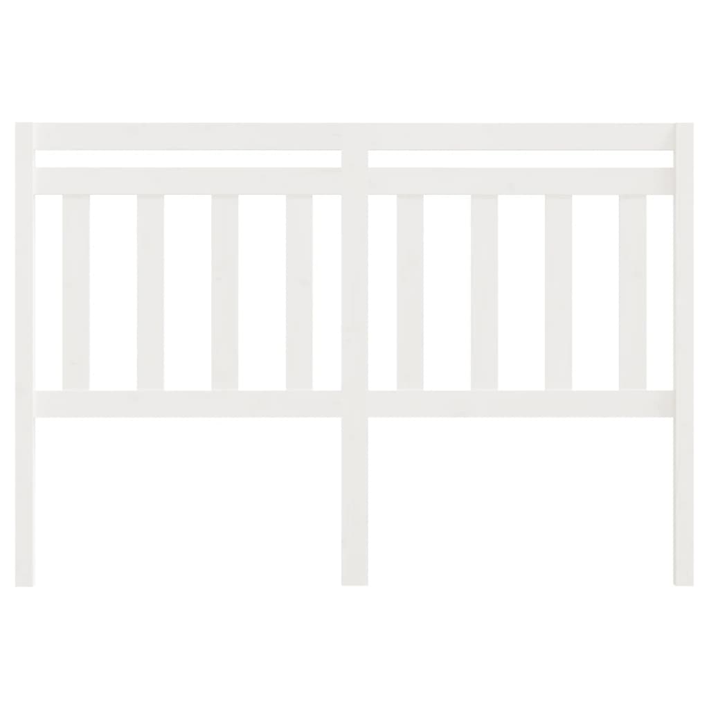 Kopfteil Weiß 140x4x100 cm Massivholz Kiefer