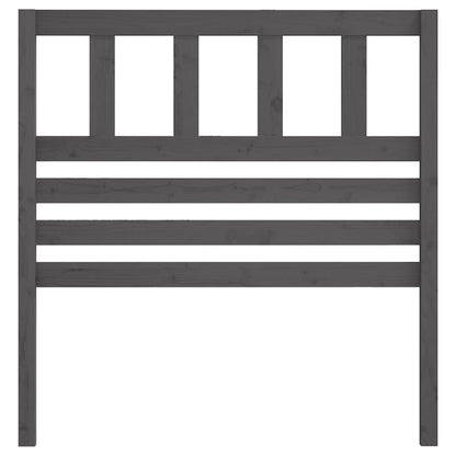 Kopfteil Grau 106x4x100 cm Massivholz Kiefer