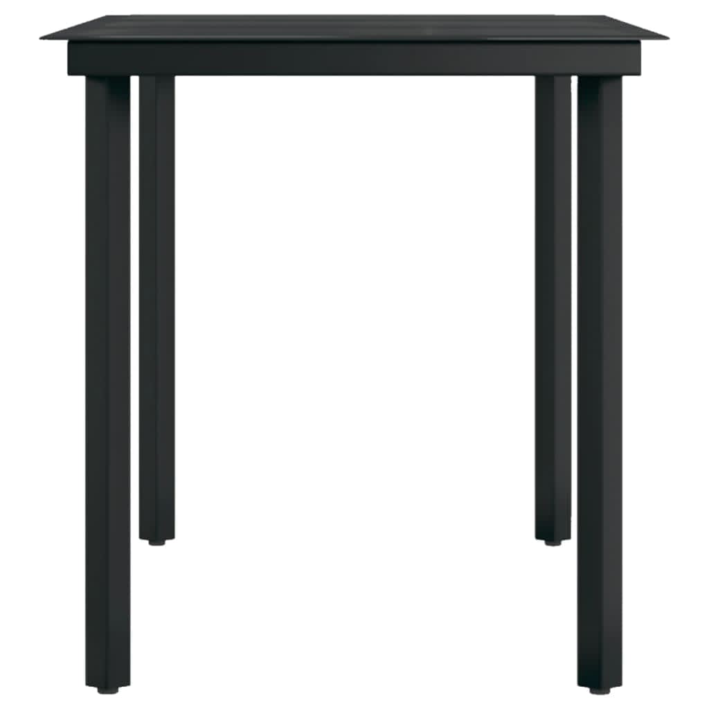 7-tlg. Garten-Essgruppe Schwarz