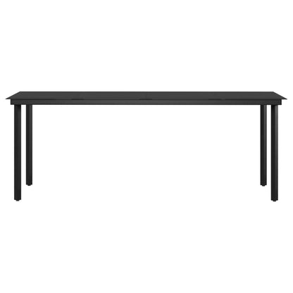 7-tlg. Garten-Essgruppe mit Kissen Braun und Schwarz