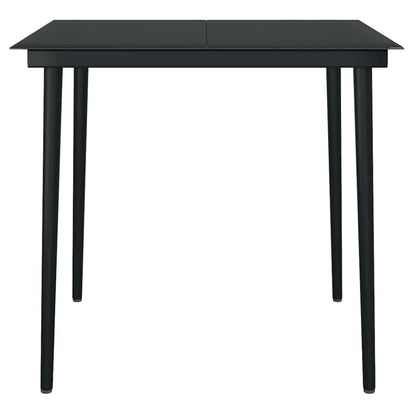 3-tlg. Garten-Essgruppe Schwarz