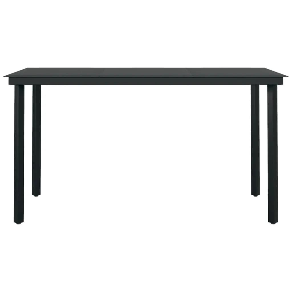 7-tlg. Garten-Essgruppe mit Auflagen Grau