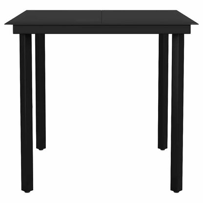 3-tlg. Garten-Essgruppe Schwarz