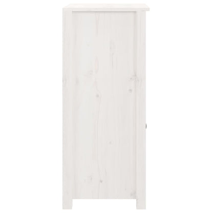 Sideboard Weiß 40x35x80 cm Massivholz Kiefer