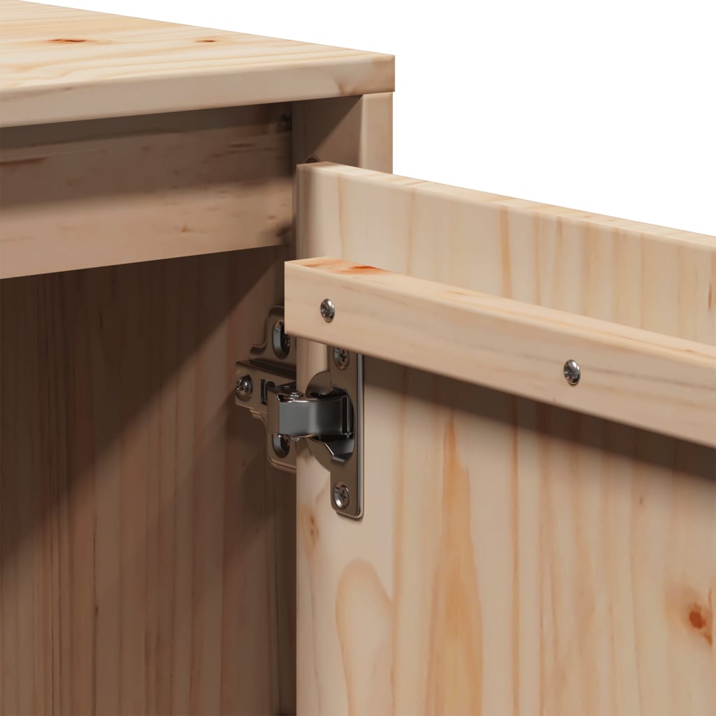 TV-Schrank 74x35x44 cm Massivholz Kiefer