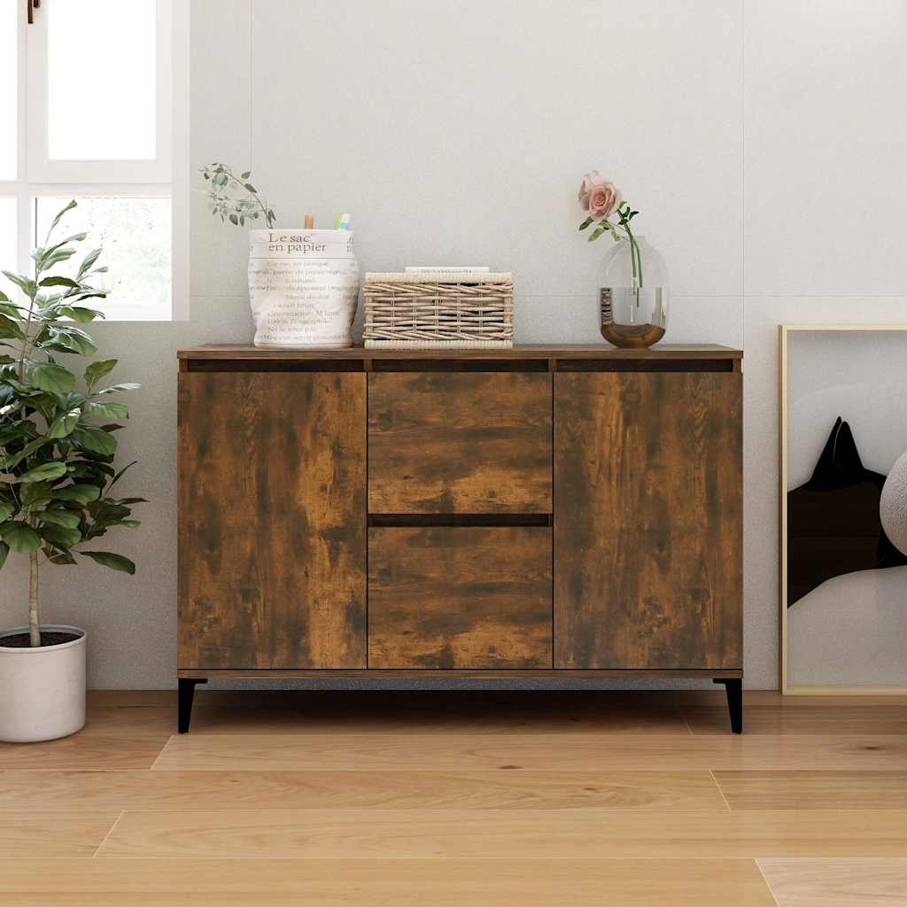 Sideboard Räuchereiche 102x35x70 cm Holzwerkstoff