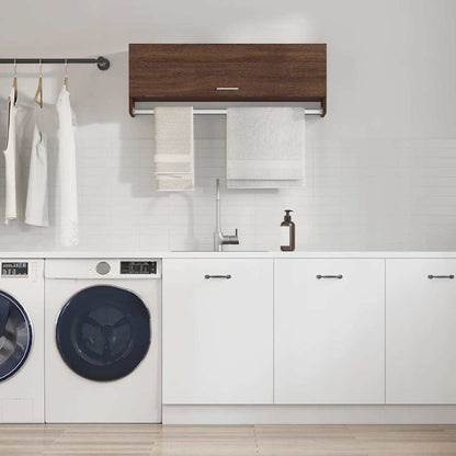 Kleiderschrank Braun Eichen-Optik 100x32,5x35 cm Holzwerkstoff