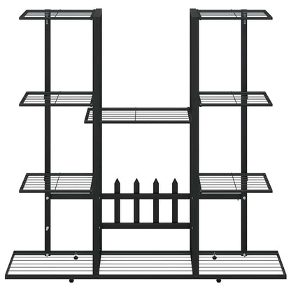 Blumenständer 94,5x25x89 cm Schwarz Eisen