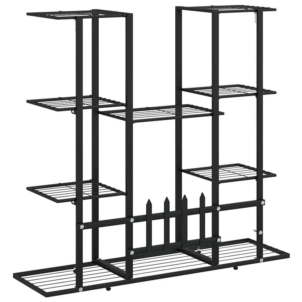 Blumenständer 94,5x25x89 cm Schwarz Eisen