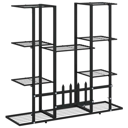 Blumenständer 94,5x25x89 cm Schwarz Eisen