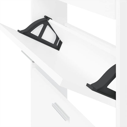 Schuhschrank Weiß 59 x 17 x 108 cm Holzwerkstoff