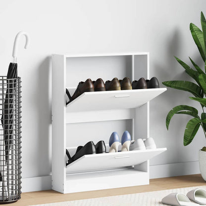 Schuhschrank Weiß 59 x 17 x 81 cm Holzwerkstoff