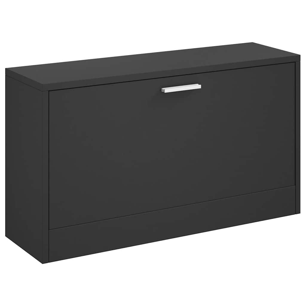 Schuhbank Schwarz 80 x 24 x 45 cm Holzwerkstoff