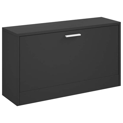 Schuhbank Schwarz 80 x 24 x 45 cm Holzwerkstoff