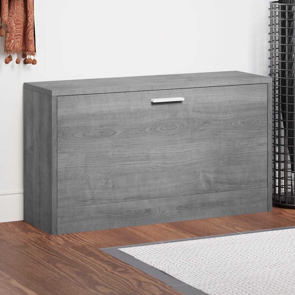 Schuhbank Grau Sonoma 80x24x45 cm Holzwerkstoff