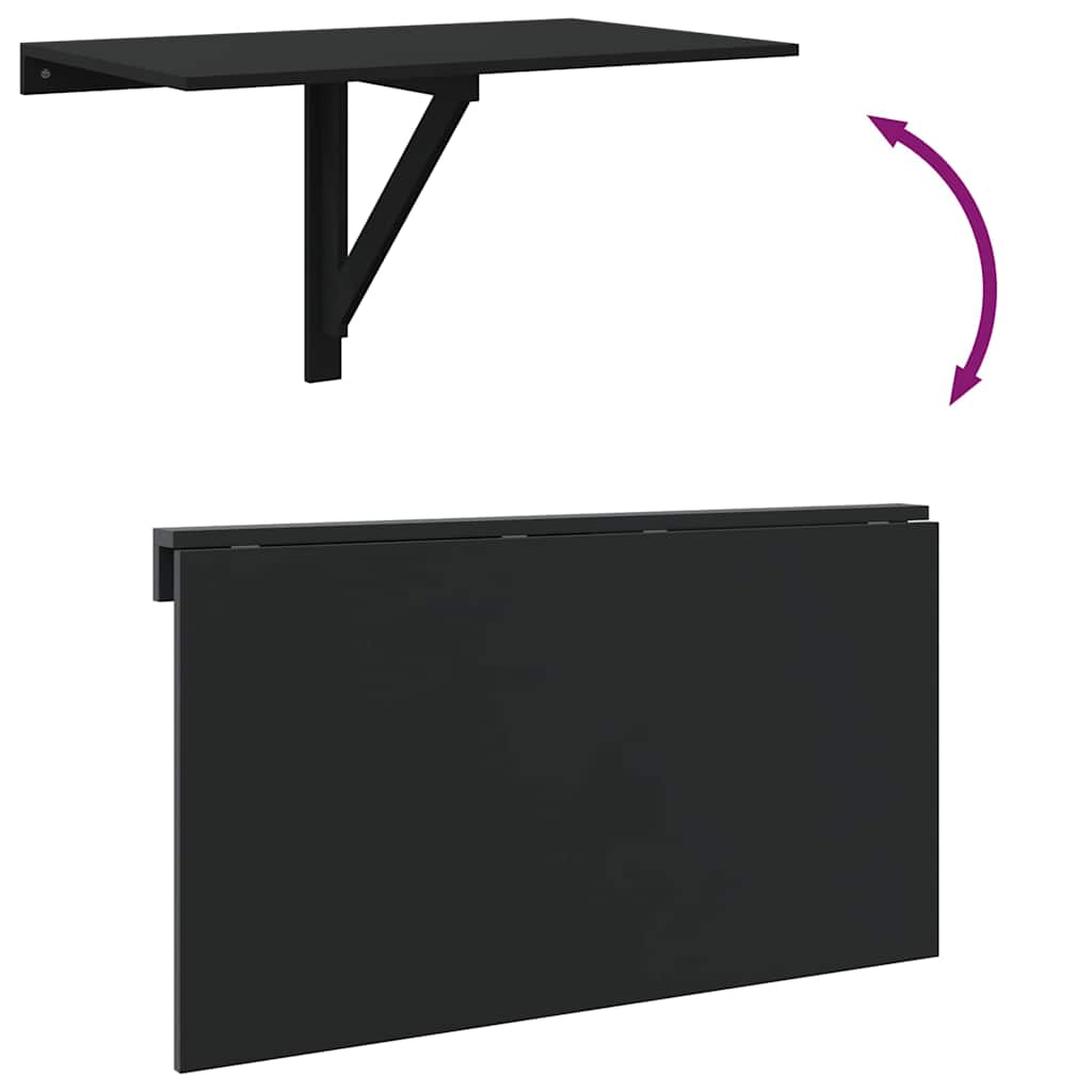 Wand-Klapptisch Schwarz 100x60x56 cm Holzwerkstoff