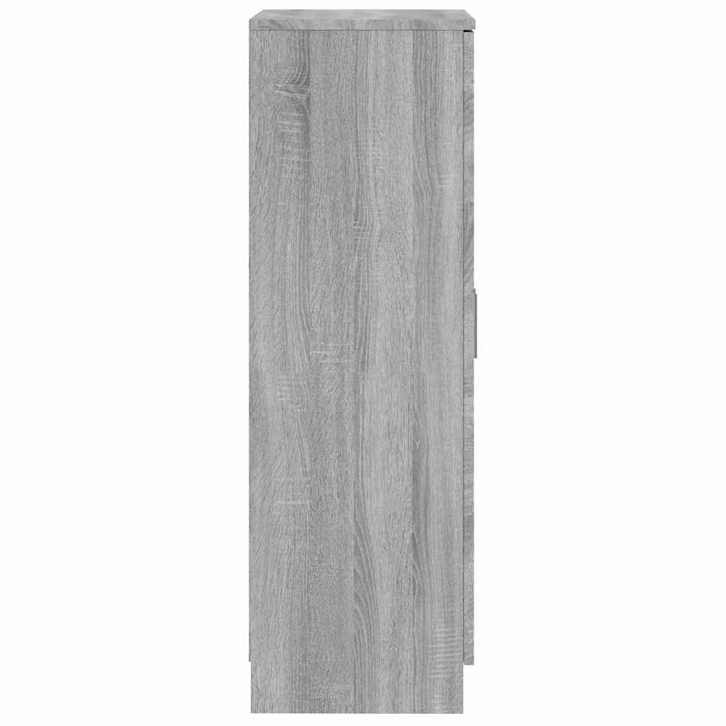 Schuhschrank Grau Sonoma 55x35x108 cm Holzwerkstoff