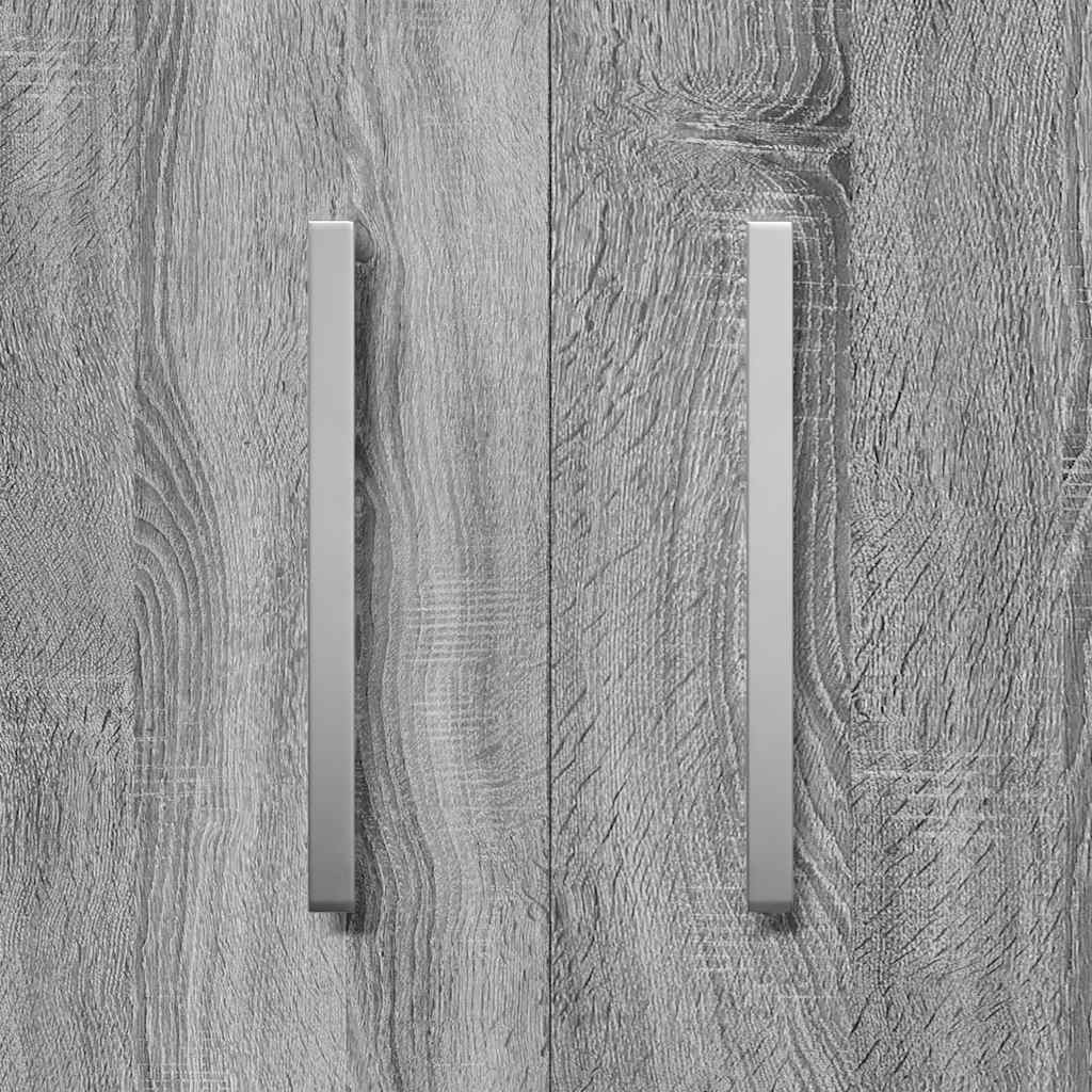 Schuhschrank Grau Sonoma 55x35x108 cm Holzwerkstoff