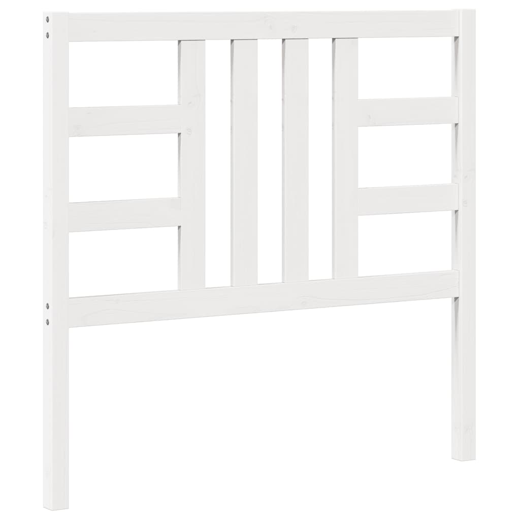 Kopfteil Weiß 106x4x100 cm Massivholz Kiefer