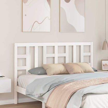 Kopfteil Weiß 156x4x100 cm Massivholz Kiefer