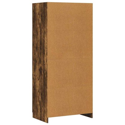Kleiderschrank Räuchereiche 80x52x180 cm Holzwerkstoff
