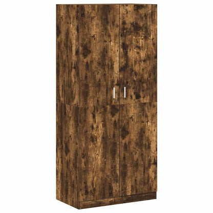 Kleiderschrank Räuchereiche 90x52x200 cm Holzwerkstoff