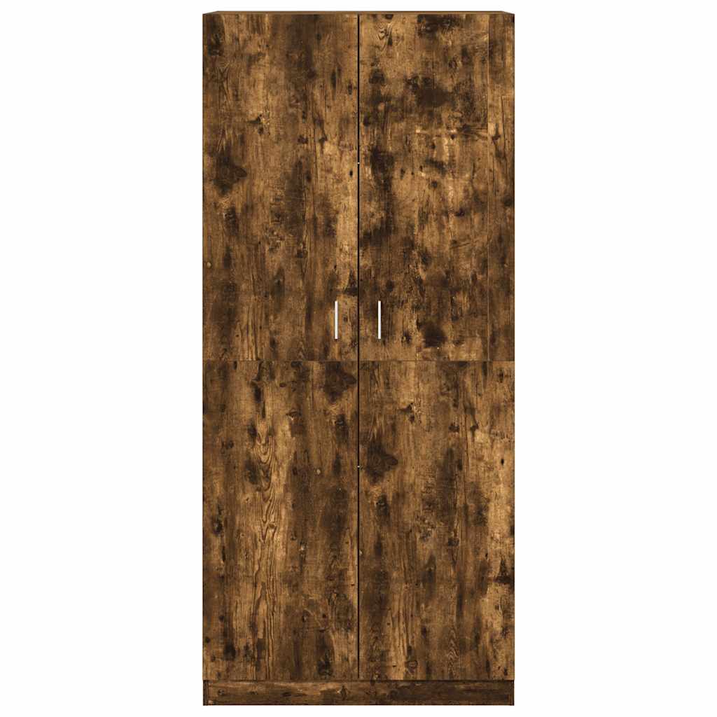 Kleiderschrank Räuchereiche 90x52x200 cm Holzwerkstoff