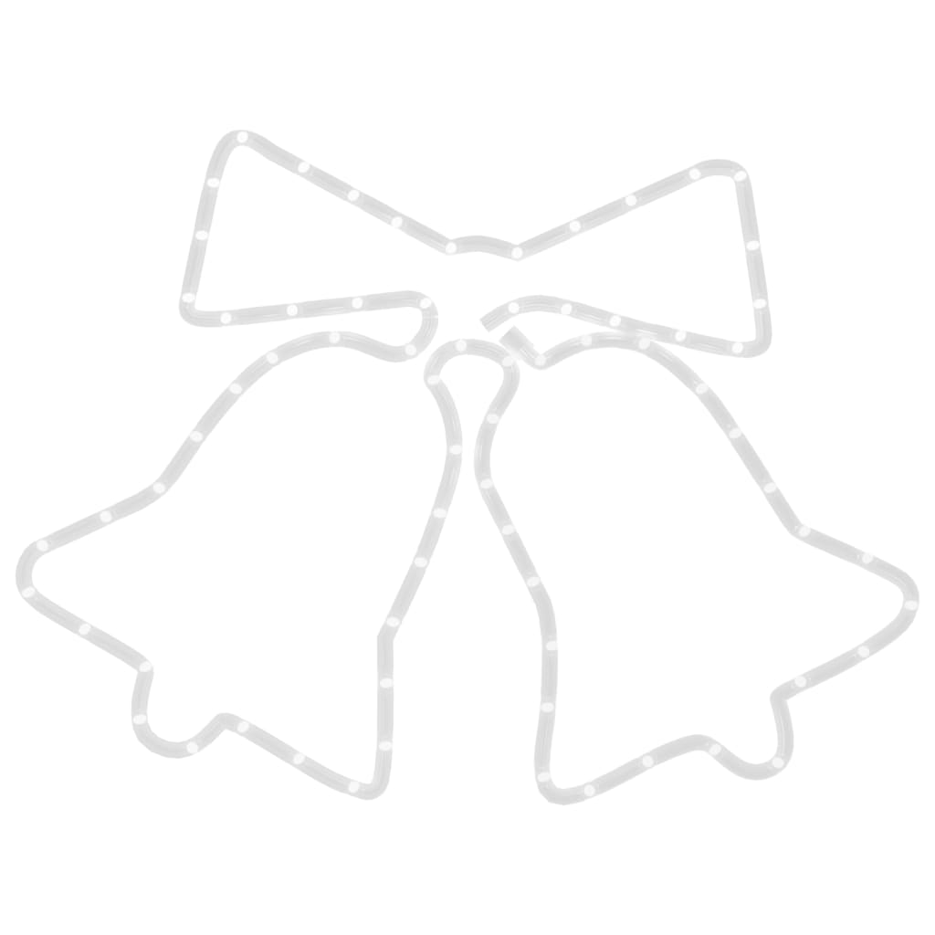 LED-Silhouette Weihnachtsglocken 72 LEDs 50x56 cm