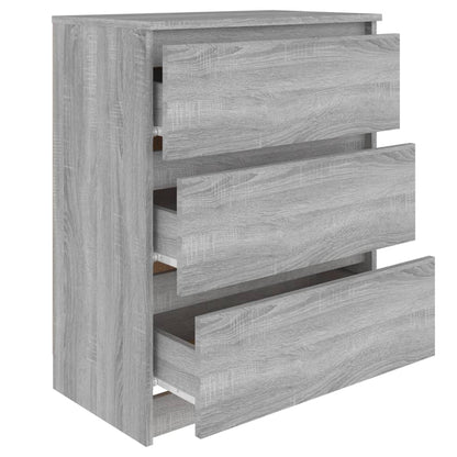 Sideboard Grau Sonoma 60x35x76 cm Holzwerkstoff