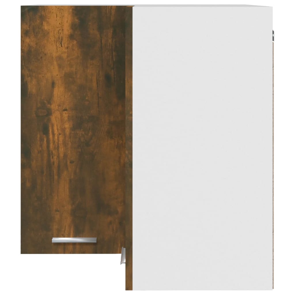 Eck-Hängeschrank Lyon Räuchereiche 57x57x60 cm Holzwerkstoff