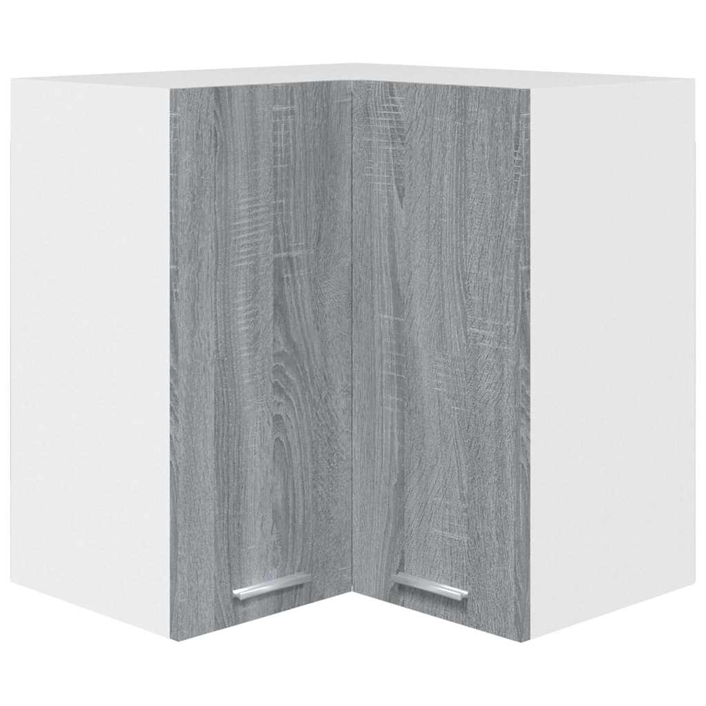 Eck-Hängeschrank Lyon Grau Sonoma 57x57x60 cm Holzwerkstoff