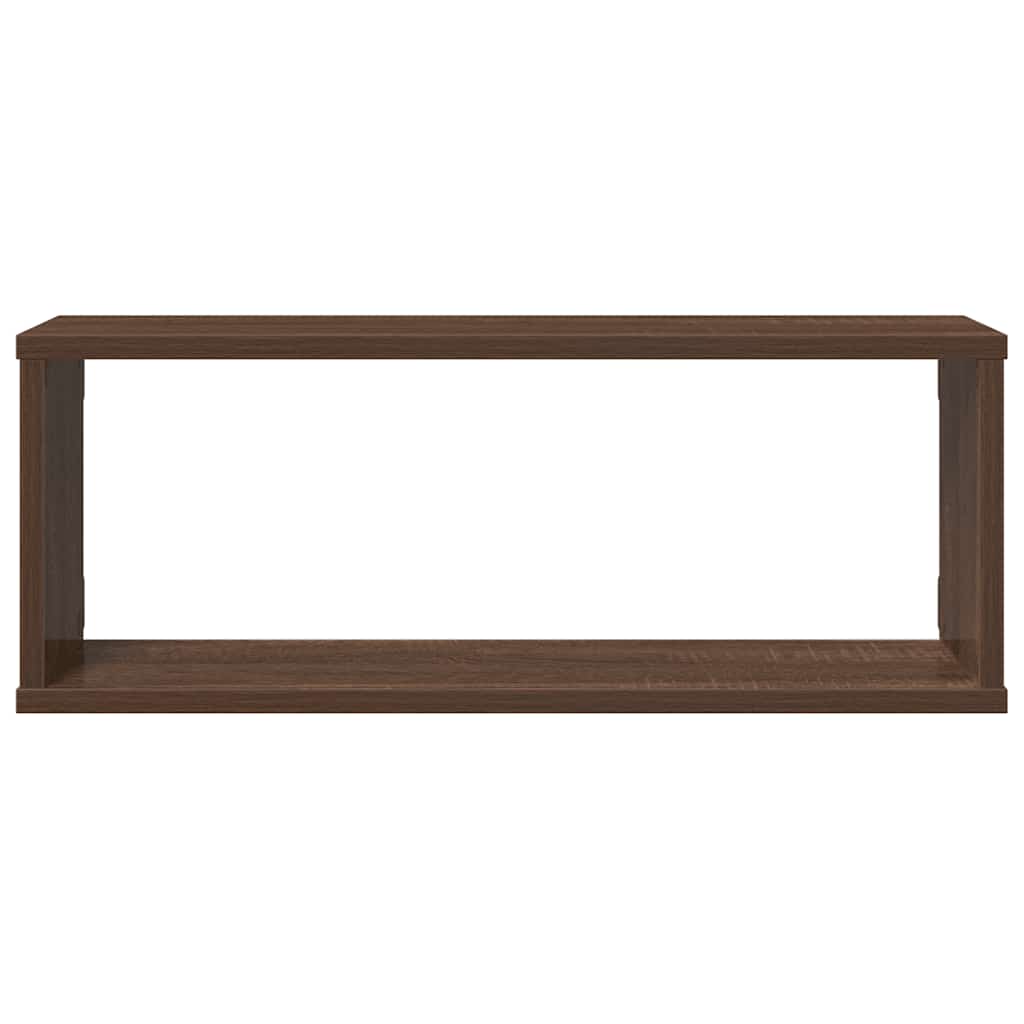 Würfelregale 4 Stk. Braun Eichen-Optik 60x15x23cm Holzwerkstoff