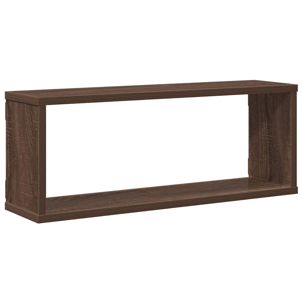 Würfelregale 4 Stk. Braun Eichen-Optik 60x15x23cm Holzwerkstoff