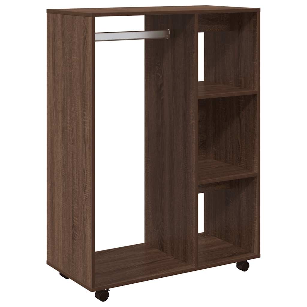 Kleiderschrank Braun Eichen-Optik 80x40x110 cm Holzwerkstoff