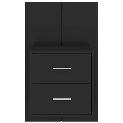 Wand-Nachttisch Schwarz