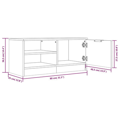 TV-Schrank Sonoma-Eiche 80x35x36,5 cm Holzwerkstoff